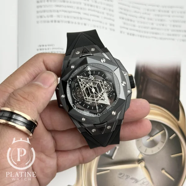 hublot-big-bang-sang-bleu-ii-black-ceramic-black-dial-best-replica-45mm