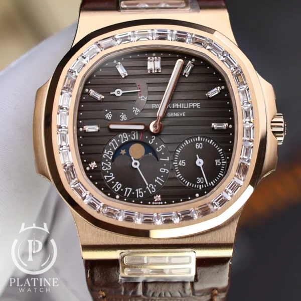 Patek Philippe Nautilus 5724R-001 - Rose Gold - Grey Dial - 1:1 Replica PPF V3 40mm