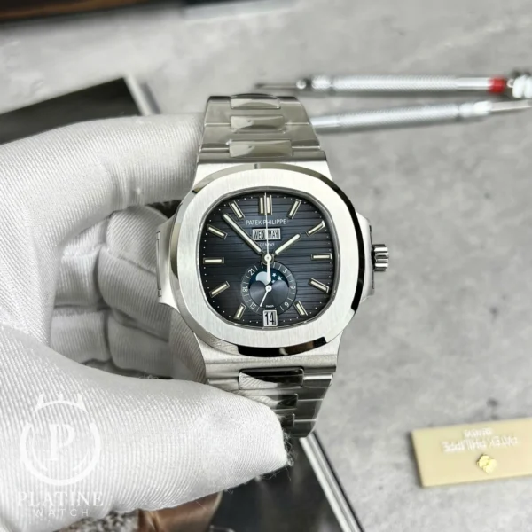 Patek Philippe Nautilus 5726/1A - Annual Calendar - Moonphase - Blue Dial Best Replica PPF 40mm