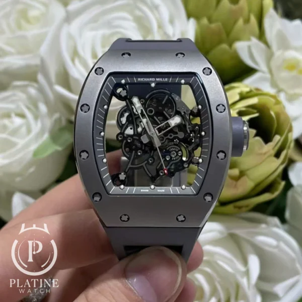 richard-mille-rm055-titanium-all-grey-limited-edition-11-custom-made-replica-super-clone 42.7mm