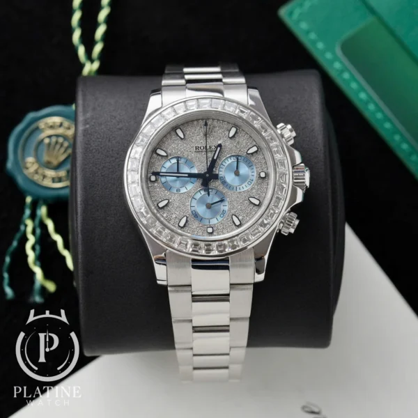 Rolex Daytona 116576TBR - Custom Moissanite Bezel and Dial - Oyster Bracelet - 1:1 Best Replica 40mm