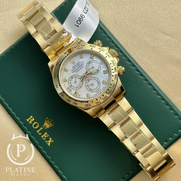 Rolex Daytona-116508-18K Yellow Gold Wrapped Mop Dial Best Replica-40Mm