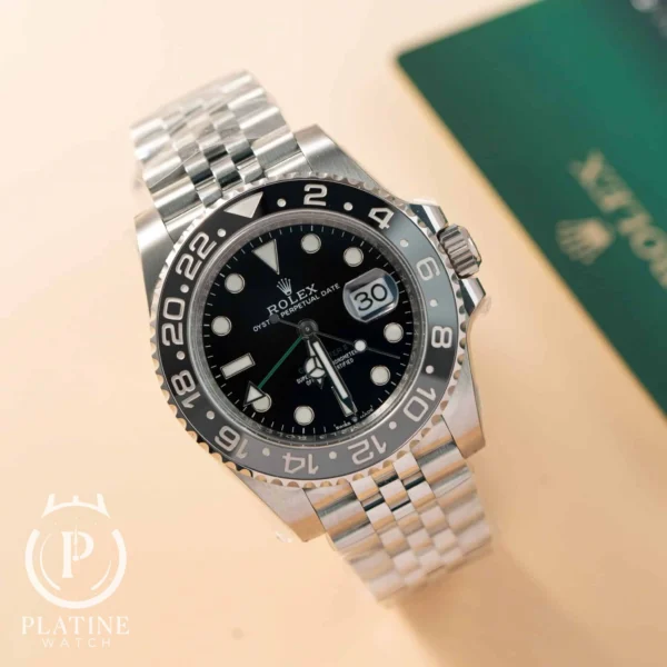 Rolex GMT-Master II Replica 126710GRNR - Bruce Wayne - Black Grey Ceramic Bezel - Jubilee Bracelet