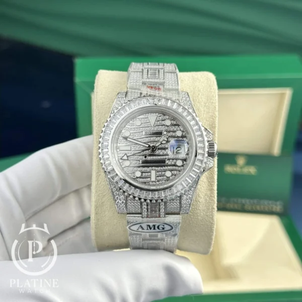 Rolex GMT‑Master II Ice-116769Tbr Diamond Replica Amg Factory-40Mm
