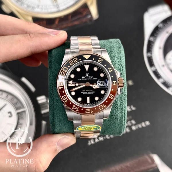 Rolex GMT-Master II Root Beer Replica - Two-Tone - Black Dial